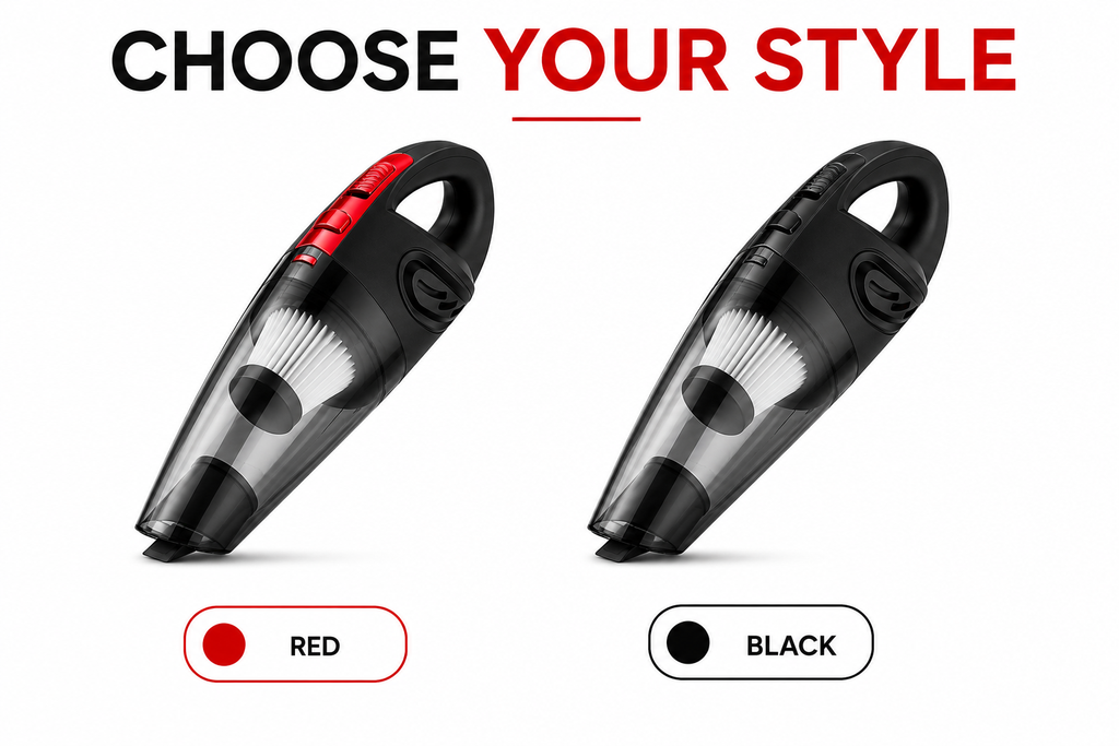 Portable Car & Home Vacuum Cleaner | Cordless Handheld HEPA Vacuum with Powerful Suction